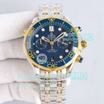 TVS Factory Super Clone Omega Seamaster 300M Chronograph Two-tone Steel Watch 